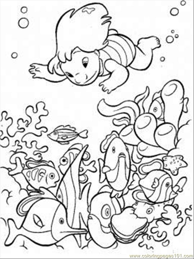 Under The Sea Coloring Pages For Kids 650x867 Under The Sea Coloring Pages For Kids