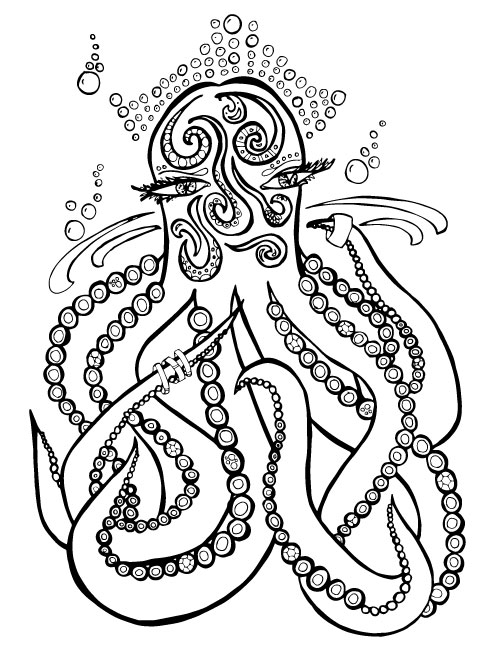 Ocean Coloring Pages For Adults 500x647 Ocean Coloring Pages For Adults