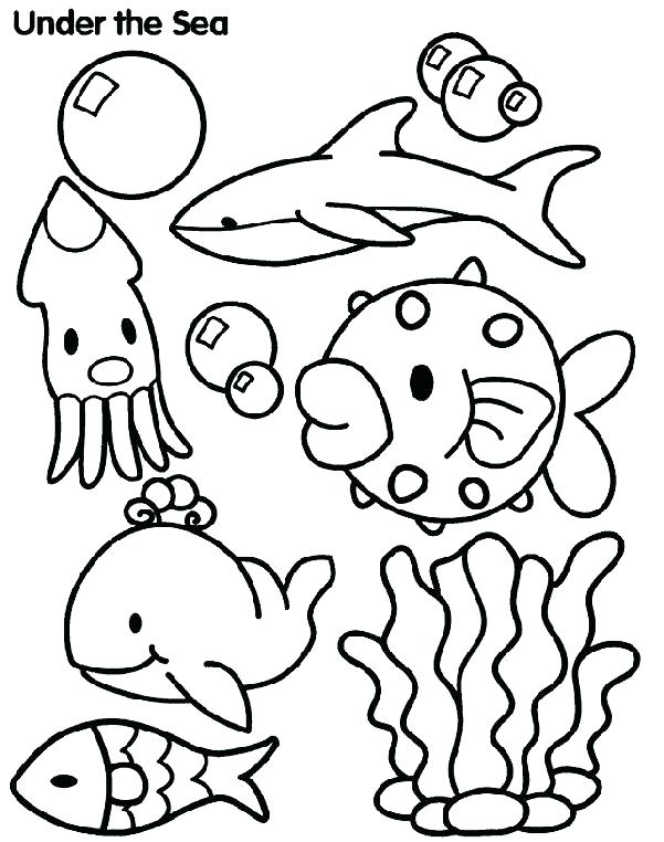601x762 Sea Coloring Pages For Home Improvement 35 Sea Life Coloring Pages