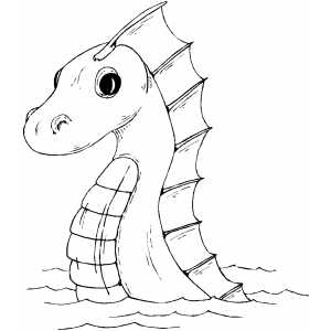 300x300 Sea Serpent Coloring Page