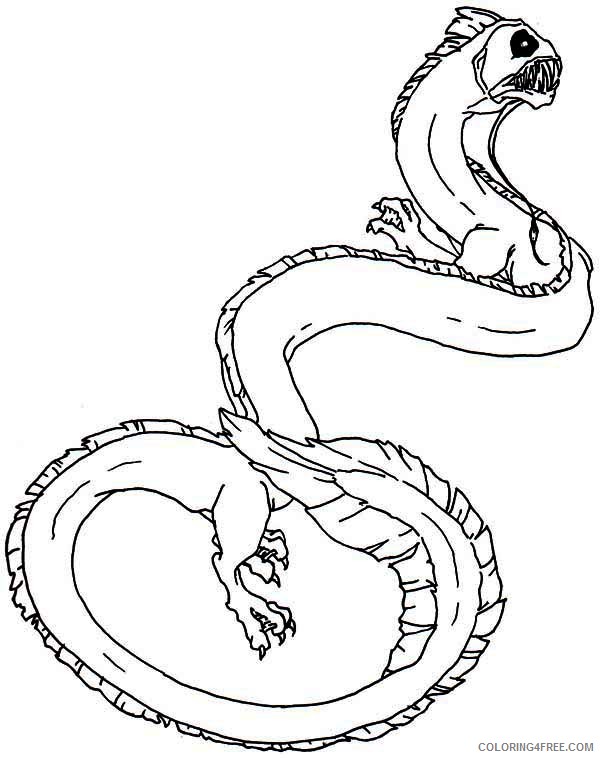 600x758 Sea Monster Coloring Pages Sea Monster Coloring Pages