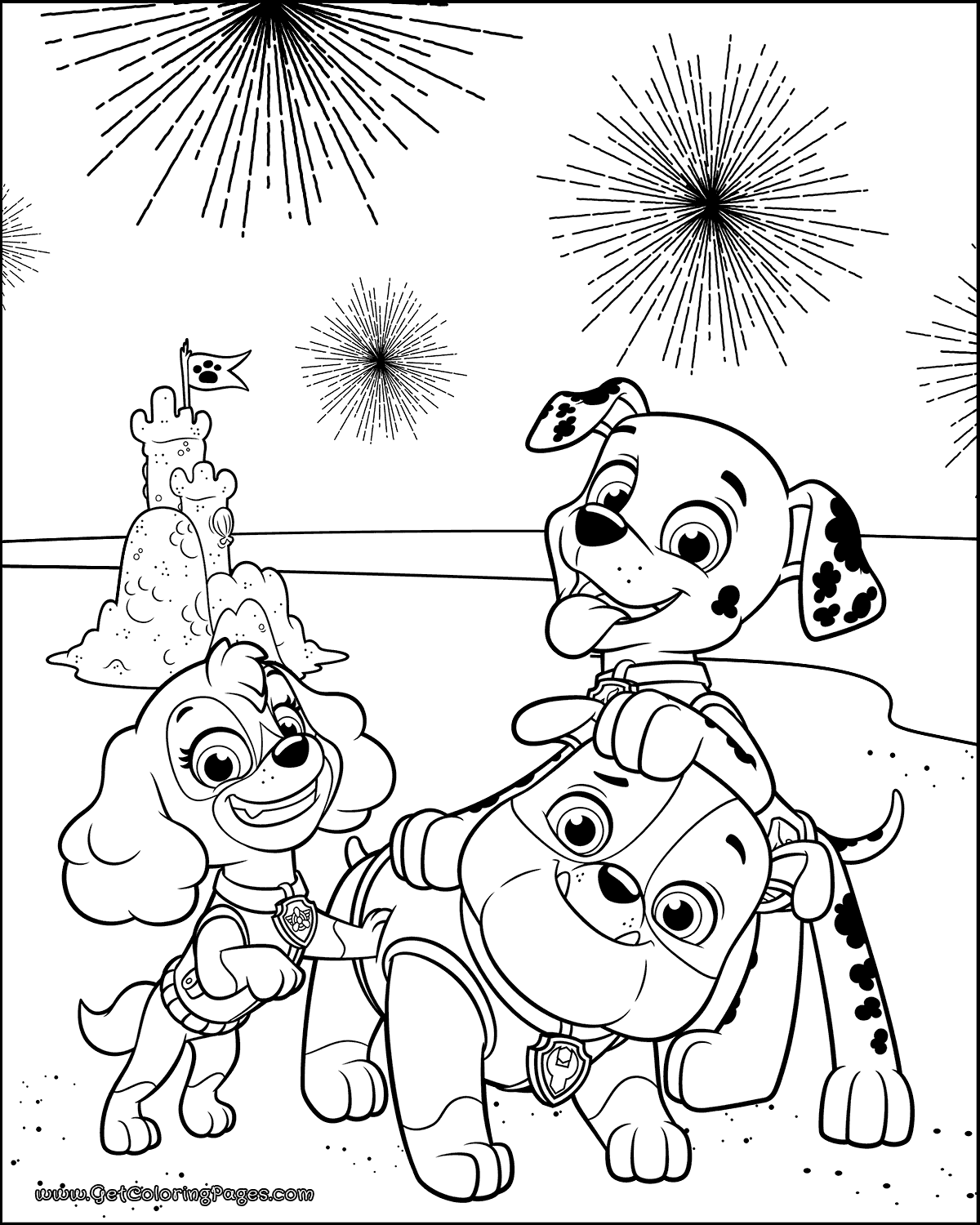 Paw Patrol 4th Of July Coloring Page 1200x1500 Paw Patrol 4th Of July Coloring Page