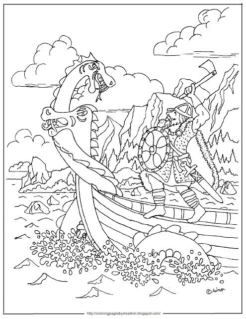 Sea Serpent Coloring Pages at GetColorings.com | Free printable ...