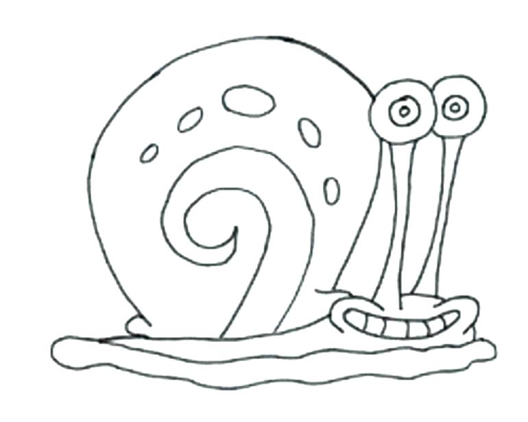 770x616 Snail Coloring Page Drawing The Snail Coloring Pages Free Snail