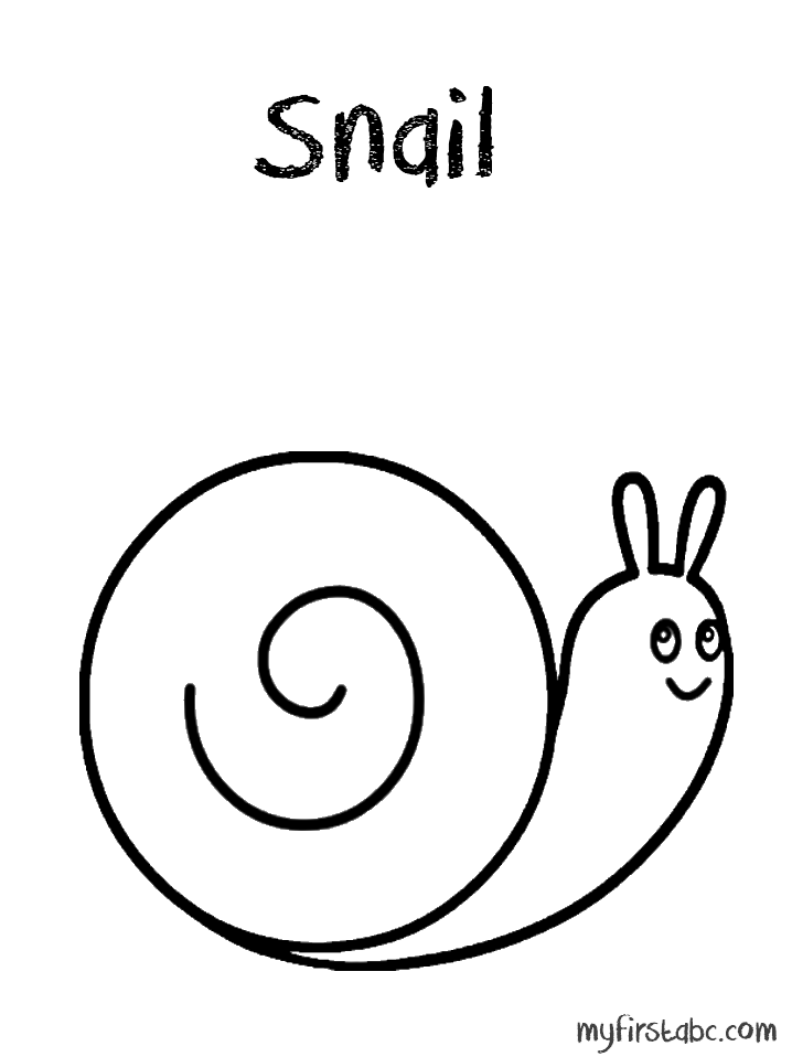 718x958 Snail Coloring Pages