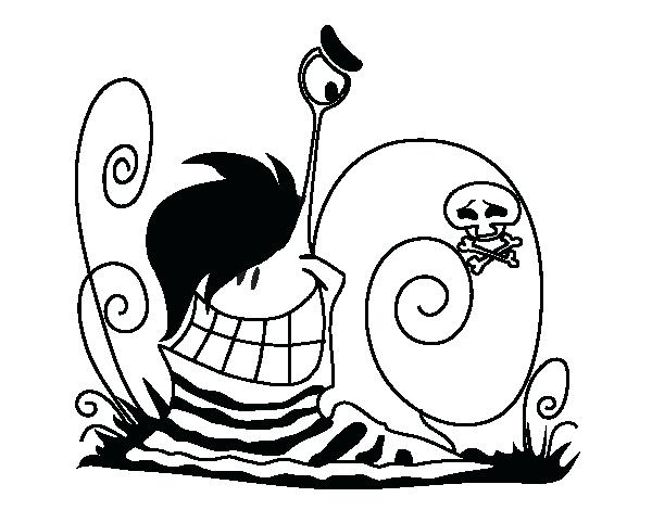 600x470 Emo Snail Coloring Page Cute Pages Murs