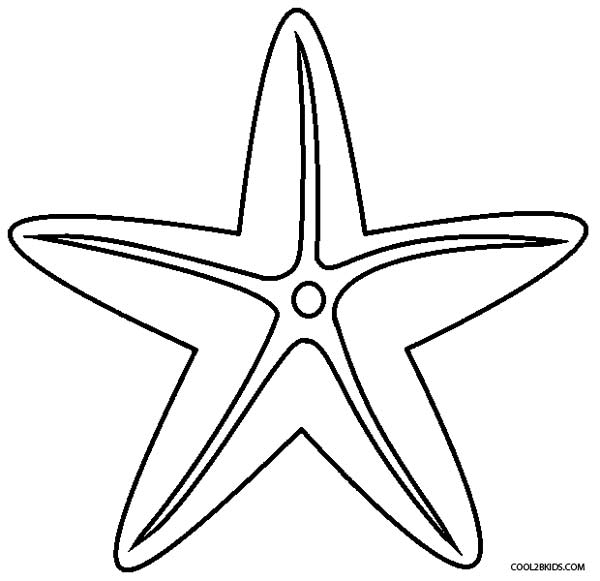 600x581 Printable Starfish Coloring Pages For Kids Cool2bkids