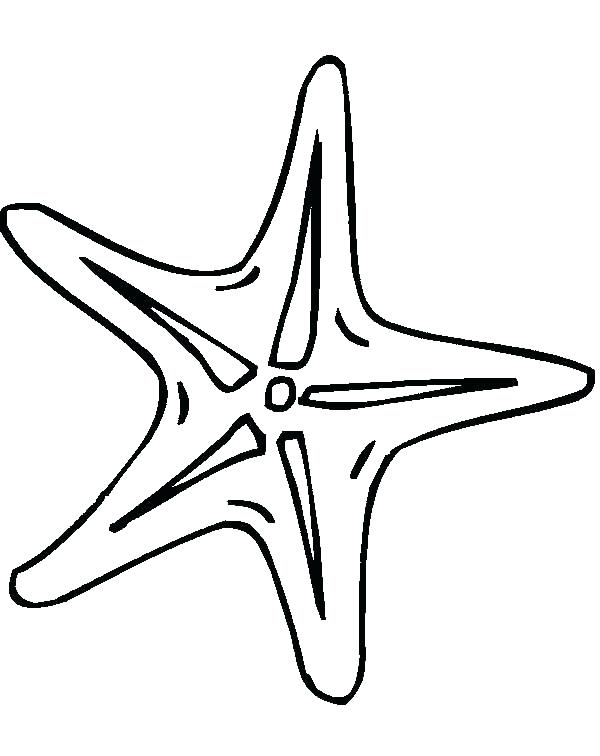 600x756 Cool Sea Star Coloring Page Drawn Starfish Panda Sea Star