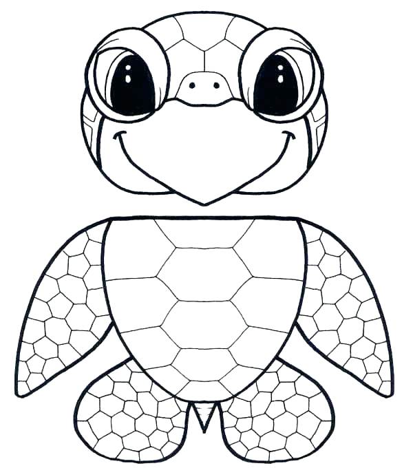 Sea Turtle Coloring Page 600x680 Sea Turtle Coloring Page