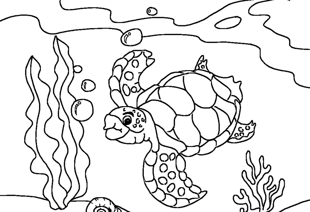 Free Printable Sea Turtle Coloring Pages For Kids 1024x701 Free Printable Sea Turtle Coloring Pages For Kids
