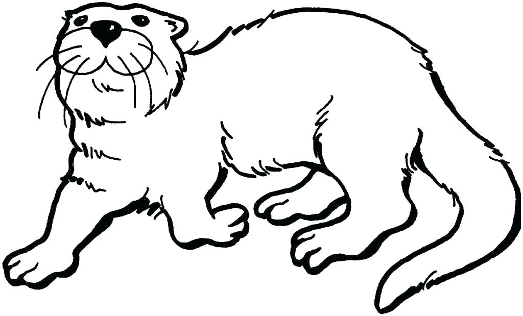 Otter Coloring Page 1024x619 Otter Coloring Page