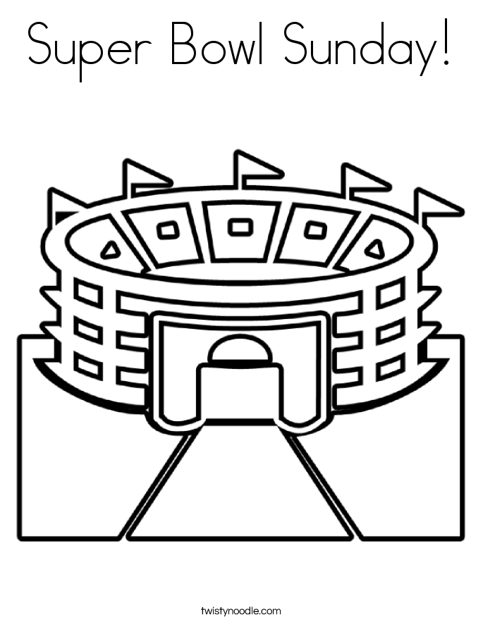 Super Bowl Sunday Coloring Page 685x886 Super Bowl Sunday Coloring Page
