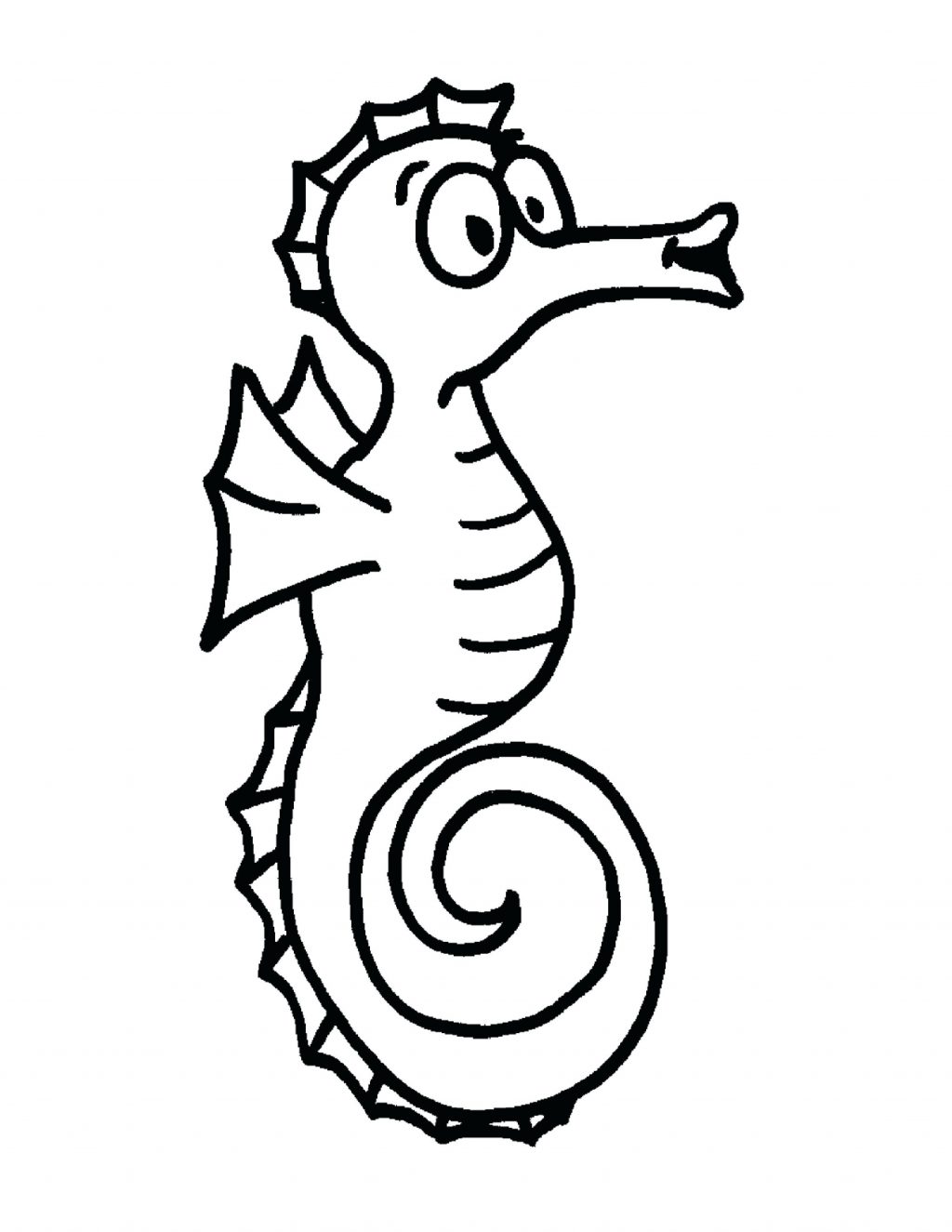 1024x1325 Coloring Pages ~ Seahorse Coloring Pages Cute Page To Print