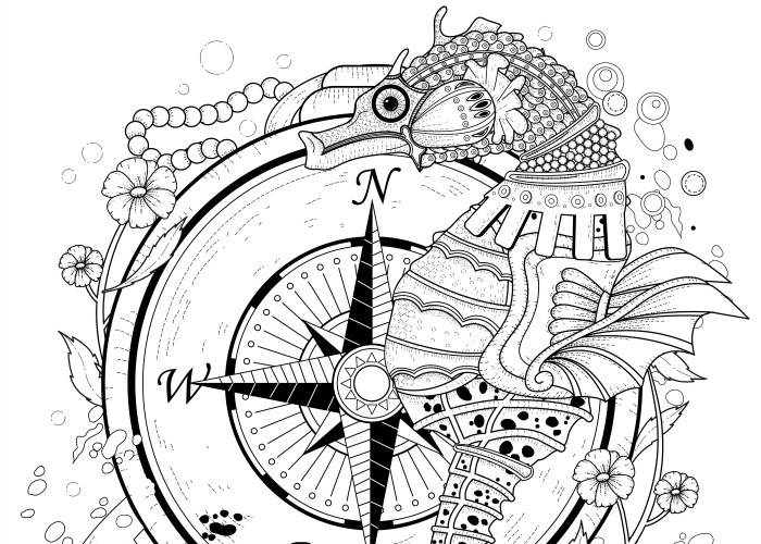 700x500 Interesting Design Ideas Seahorse Coloring Pages 11 Free Printable