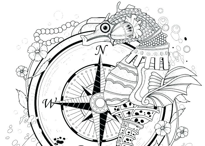700x500 Seahorse Coloring Pages Cute Seahorse Coloring Pages Page For Kids