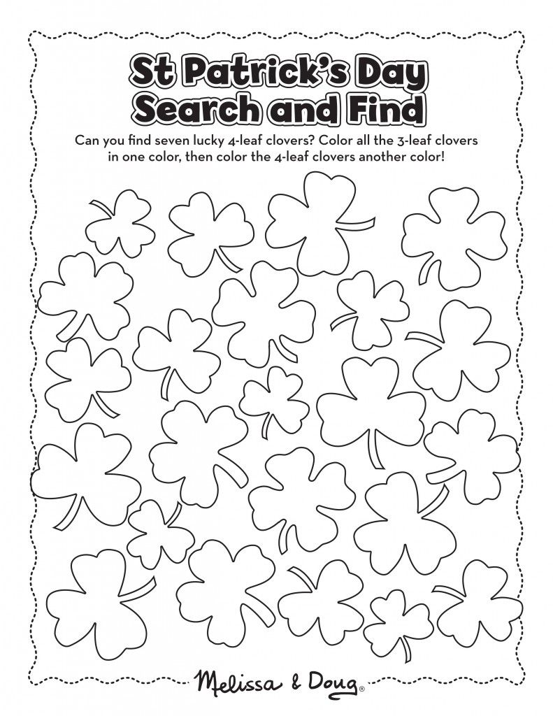 791x1024 Free St. Patrick's Day Printables From Melissa Amp Doug