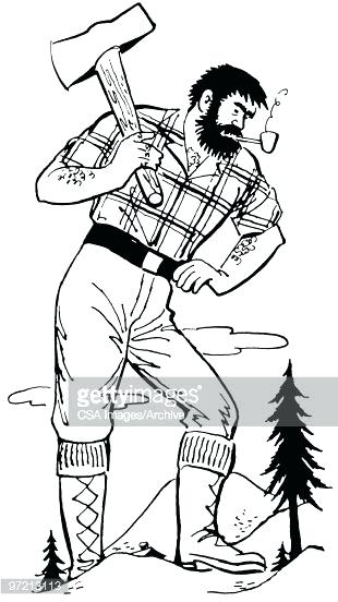 310x552 Paul Bunyan Coloring Page Drawing Google Search Free Paul Bunyan
