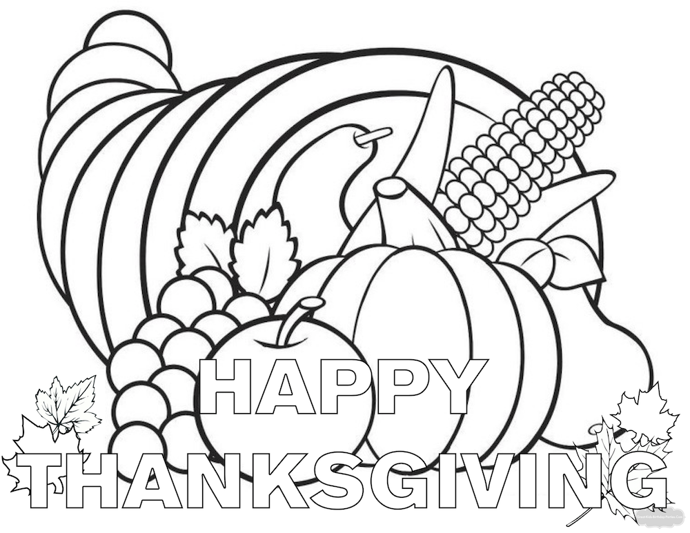 1000x773 Fine Free Printable Thanksgiving Educational Printables Coloring