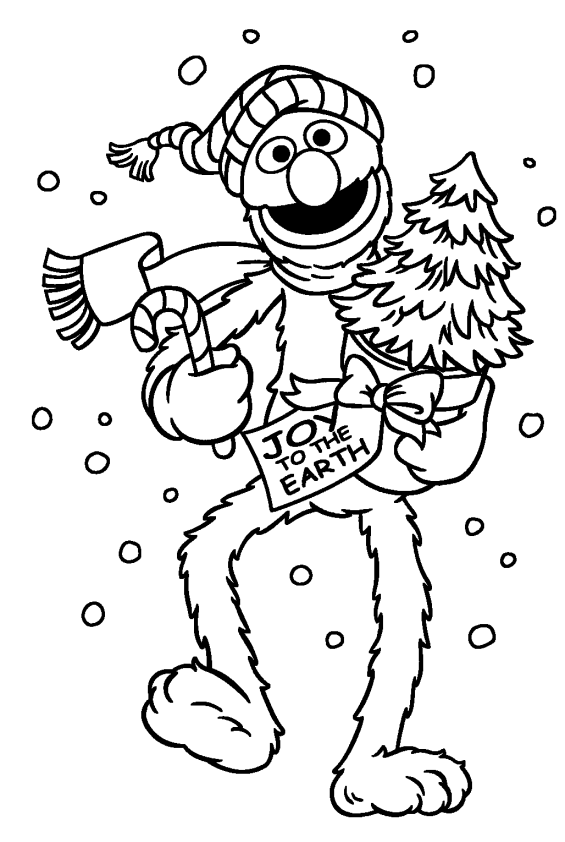 Sesame Street Christmas Coloring Pages Grover Coloring Pages Many 565x842 Sesame Street Christmas Coloring Pages Grover Coloring Pages Many