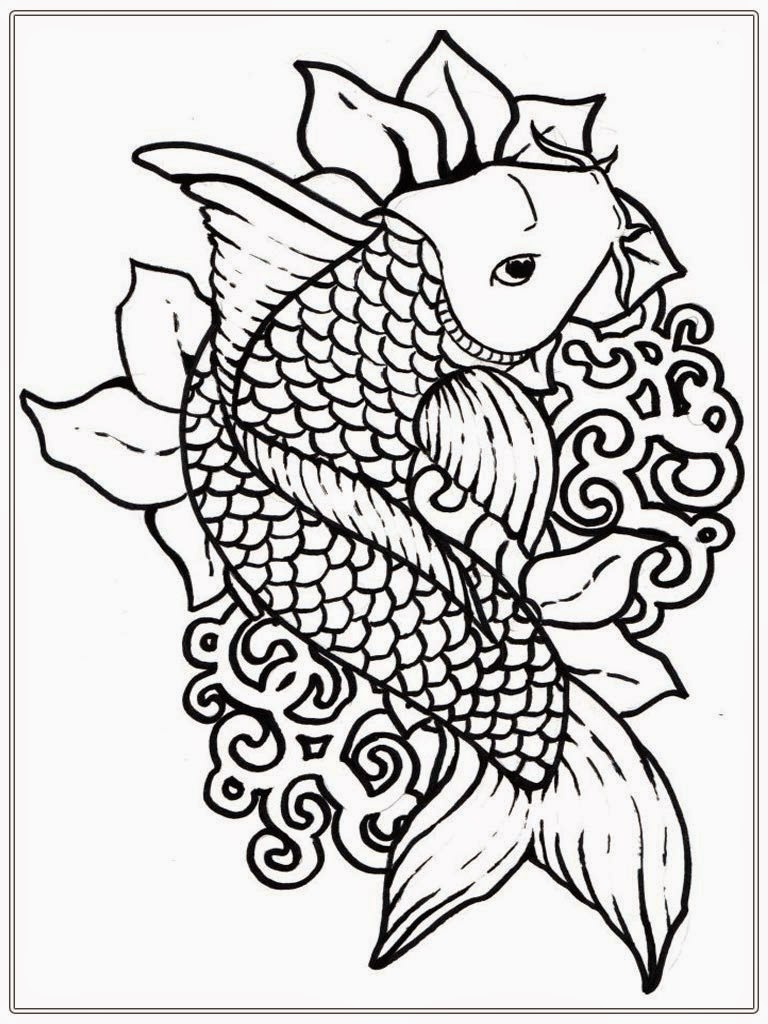 Adult Coloring Page Seascape Ocean At Pages For Adults With Fish 768x1024 Adult Coloring Page Seascape Ocean At Pages For Adults With Fish