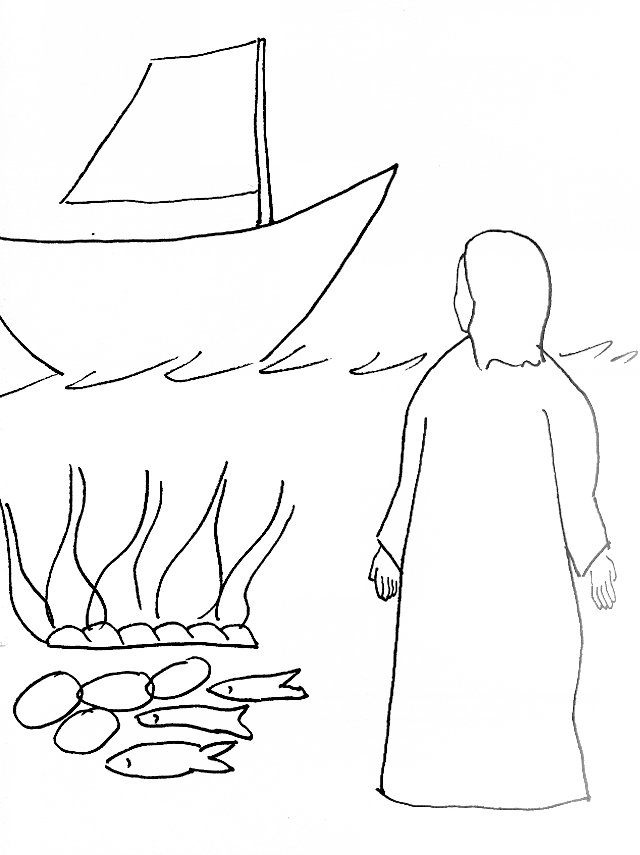 Bible Story Coloring Page For Risen Jesus 640x855 Bible Story Coloring Page For Risen Jesus