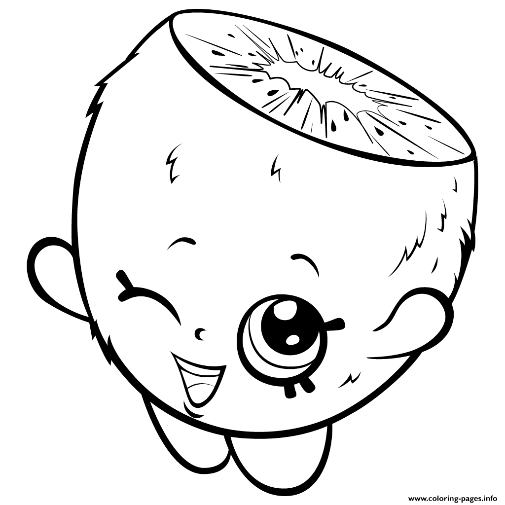 Cute Cartoon Kiwi To Color Shopkins Season 3 Coloring Pages Printable 1024x1024 Cute Cartoon Kiwi To Color Shopkins Season 3 Coloring Pages Printable