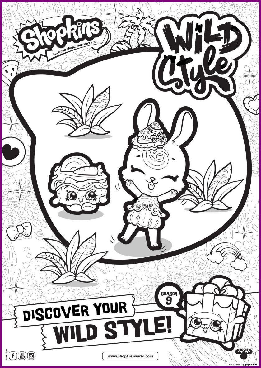 839x1181 Appealing Shopkins Season Wild Style Coloring Pages Printable Pic