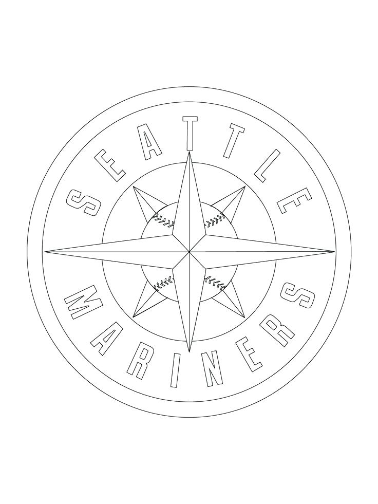 736x981 Seattle Seahawks Logo Coloring Pages Mariners Logo Coloring Page