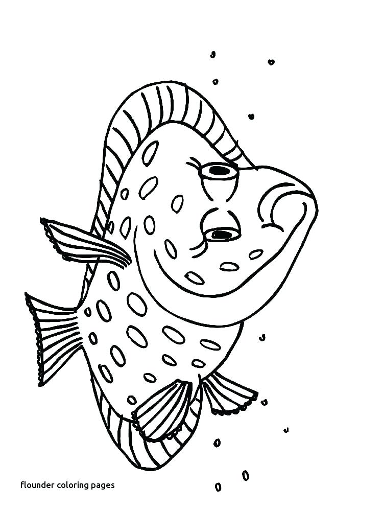 750x1000 Flounder And Sebastian Coloring Pages