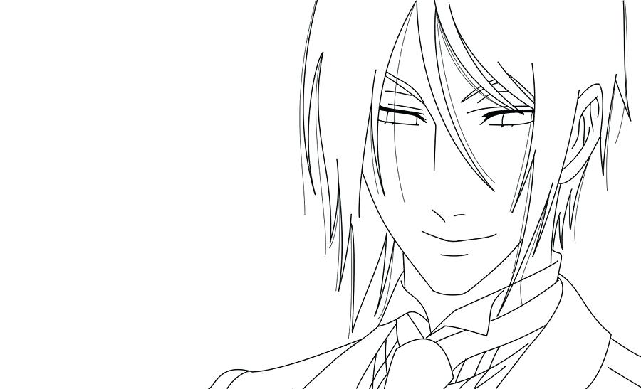 900x547 As Well As Black Butler Coloring Pages By Coloring Page Sebastian