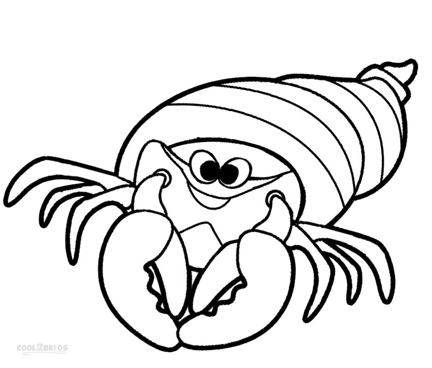850x723 Printable Hermit Crab Coloring Pages For Kids Cool2bkids