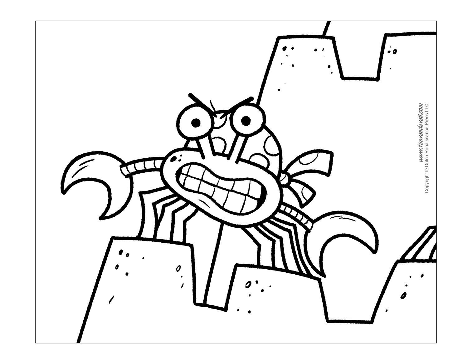 1500x1159 Crab Coloring Pages Free Free Printable Crab Coloring Pages