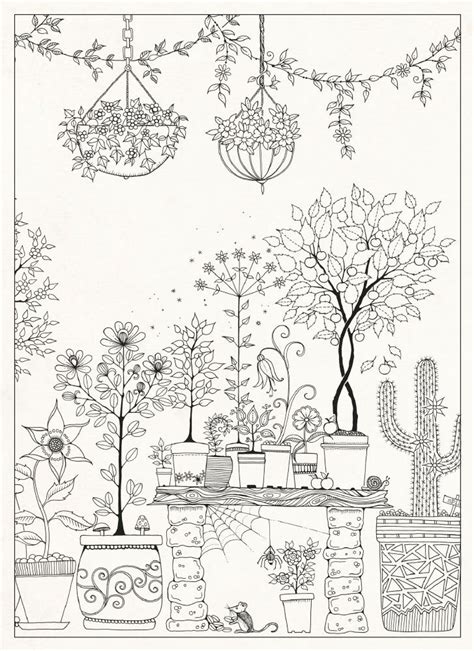 Secret Garden Coloring Book 474x651 Secret Garden Coloring Book