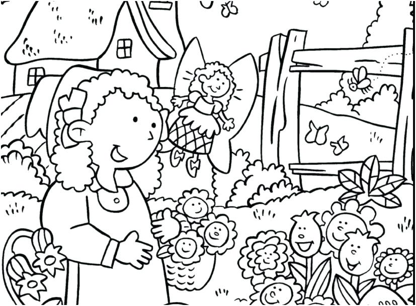 Coloring Pages Garden Garden Coloring Pages From Concept 827x609 Coloring Pages Garden Garden Coloring Pages From Concept