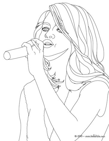 364x470 Selena Gomez Coloring Pages