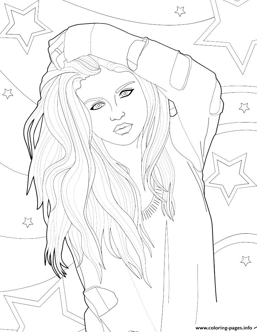 820x1060 Selena Gomez Coloring Pages Printable