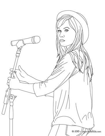 Demi Lovato With Hat Coloring Page. More Singer Coloring Sheets 364x470 Demi Lovato With Hat Coloring Page. More Singer Coloring Sheets