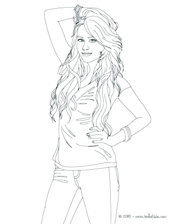 Selena Gomez Coloring Pages at GetColorings.com | Free printable ...