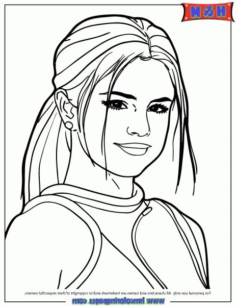 463x600 The Best Selena Gomez Coloring Pages