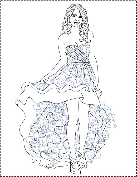 576x744 Selena Coloring Pages Unbelievable Selena Gomez Coloring Pages