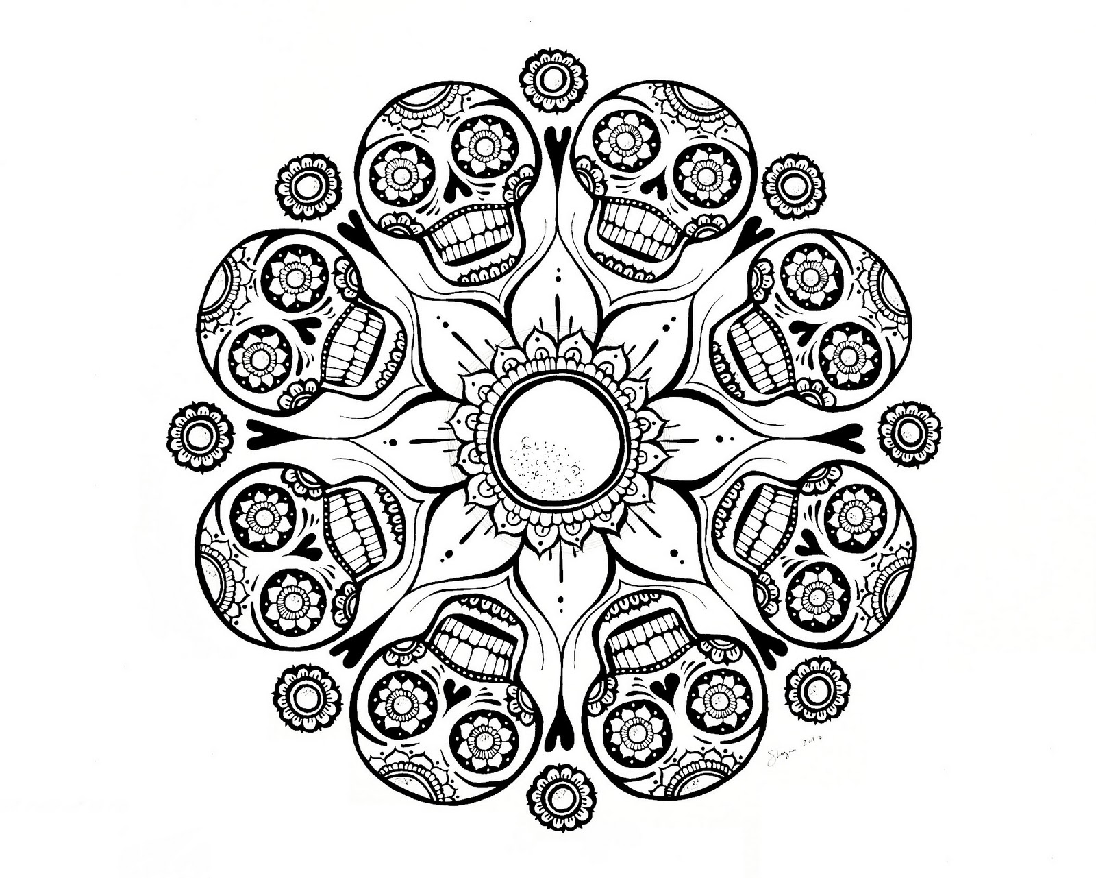 Super Cool Free Mandala Coloring Pages To Print Skull Am Selling 1600x1281 Super Cool Free Mandala Coloring Pages To Print Skull Am Selling