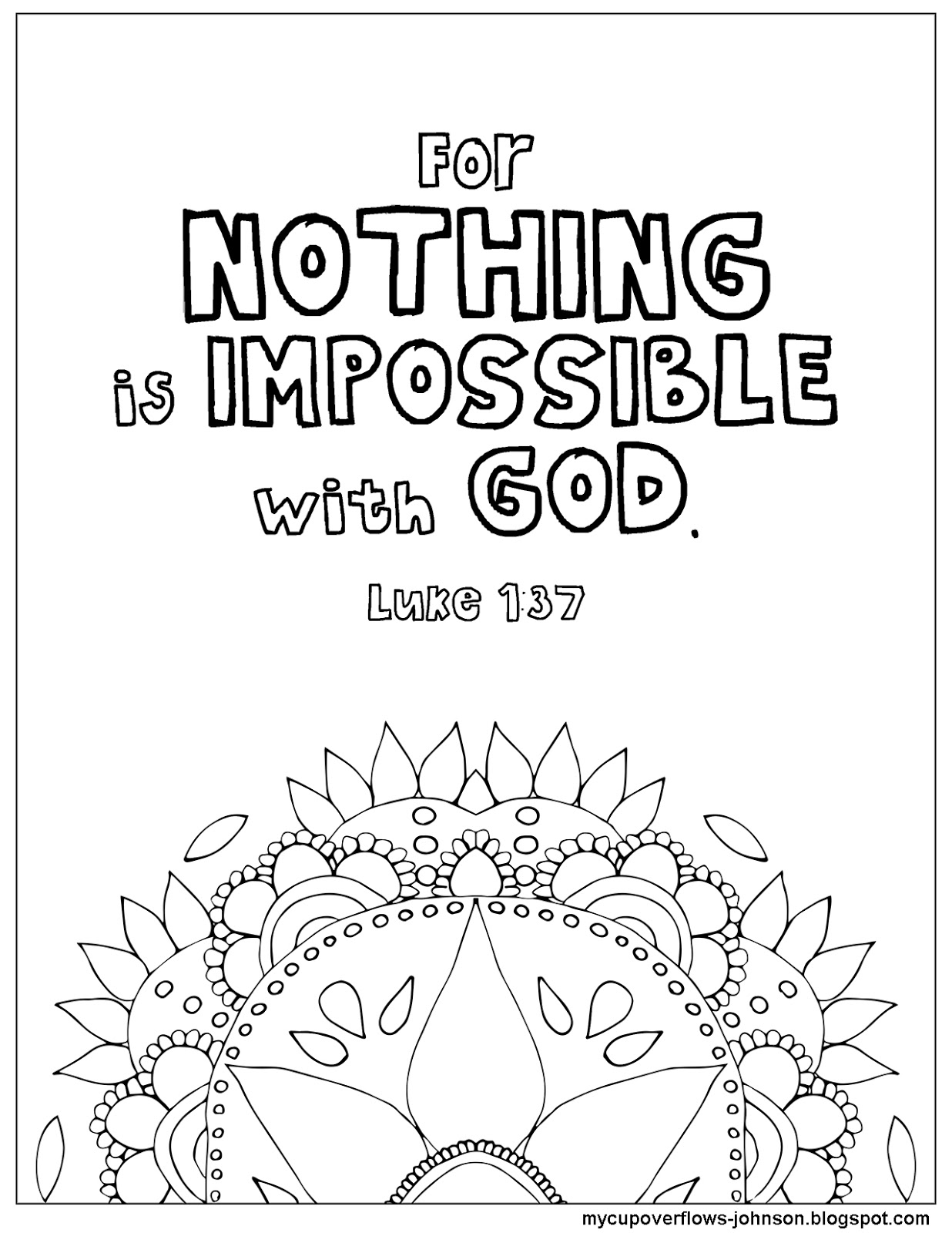 1236x1600 My Cup Overflows Nothing Is Impossible With God