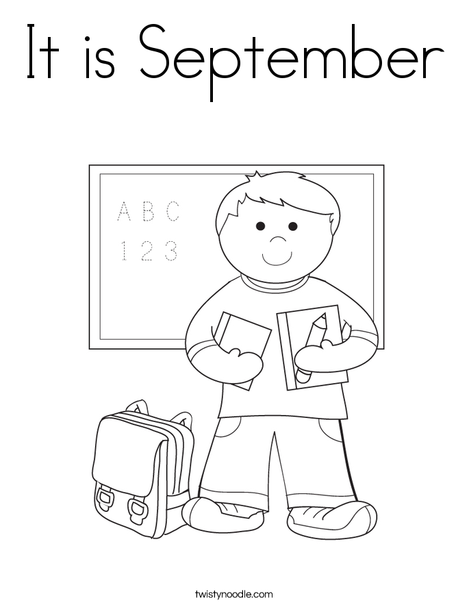 It Is September Coloring Page 685x886 It Is September Coloring Page