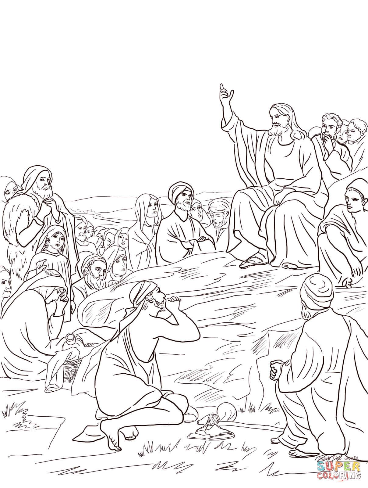 1208x1600 Jesus Giving The Sermon On The Mount (By Carl Bloch) (Matthew 5 7