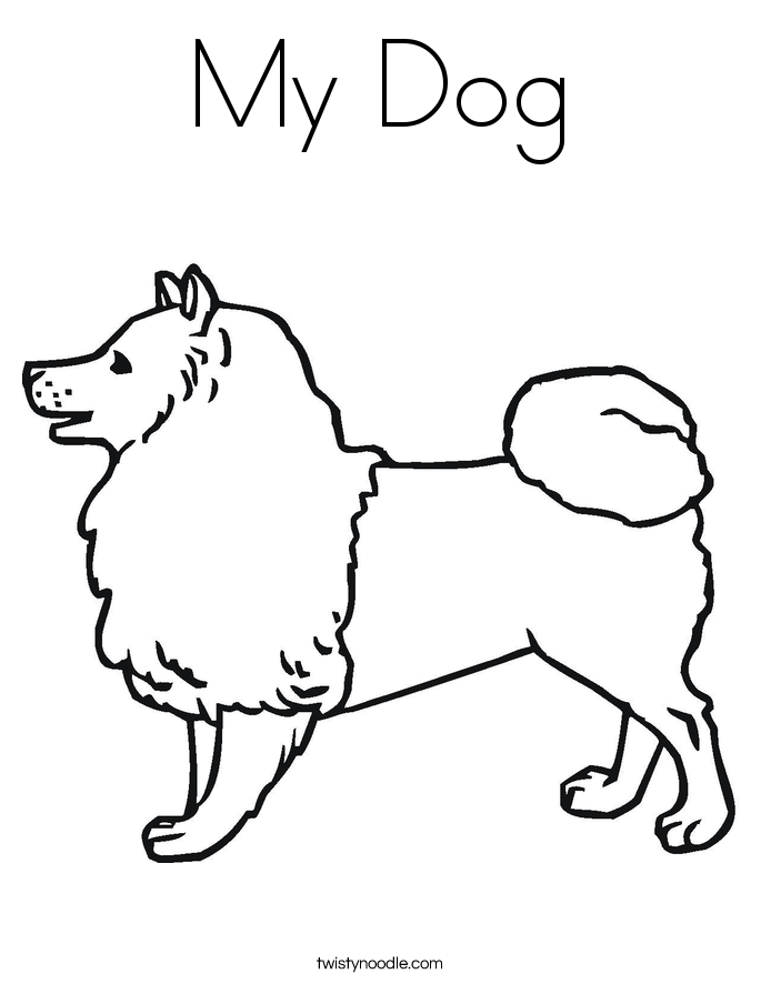 My Dog Coloring Page 685x886 My Dog Coloring Page