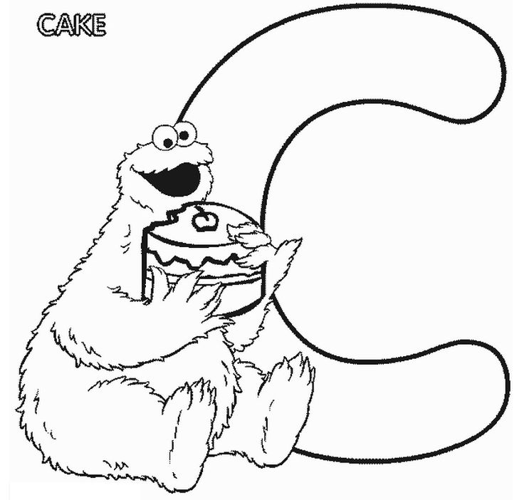 Sesame Street Alphabet Coloring Pages at GetColorings.com | Free ...