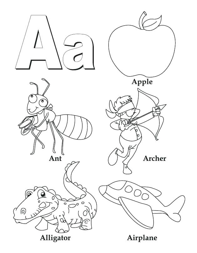 630x810 Alphabet Coloring Pages A Z Alphabet Coloring Pages A Z Sesame