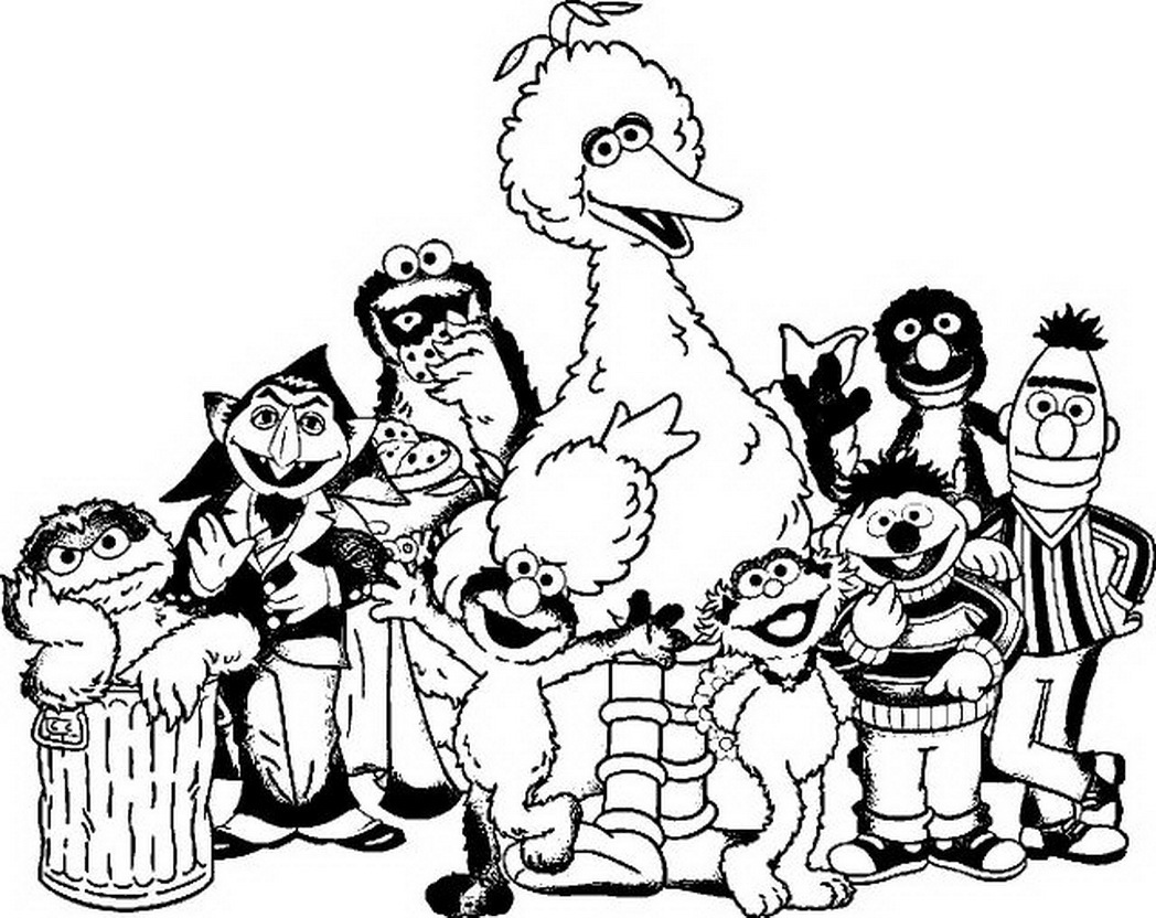 Outstanding Coloring Pages Of Sesame Street Characters Sheet 1048x832 Outstanding Coloring Pages Of Sesame Street Characters Sheet
