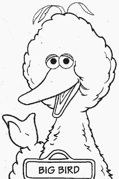 Sesame Street Characters Faces Coloring Pages 236x354 Sesame Street Characters Faces Coloring Pages