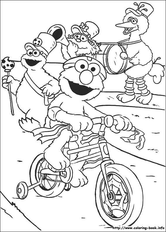 Sesame Street Coloring Picture 567x794 Sesame Street Coloring Picture